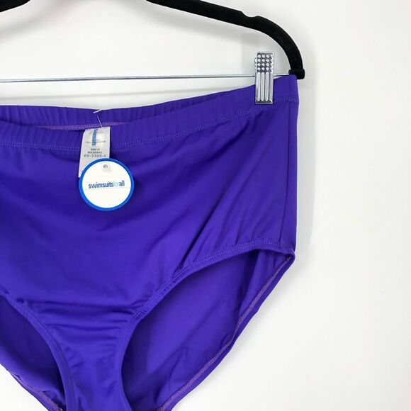 New Swimsuits for All Swim Bottom Womens 18 Purple NWT - Picture 5 of 7